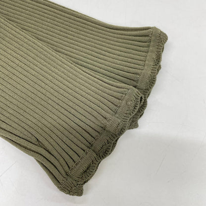 Ameri アメリ 26年製 カーキ BALLOON HEM DOCKING KNIT TOP トップス