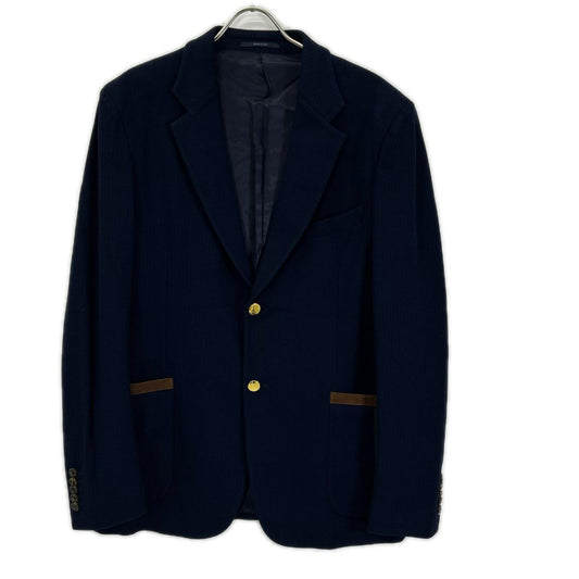 GUCCI グッチ 673264 ブルー シェリーラインポケット 金ボタン 2Bシングルテーラードジャケット ジャケット