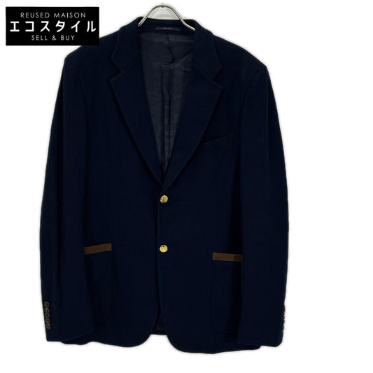 GUCCI グッチ 673264 ブルー シェリーラインポケット 金ボタン 2Bシングルテーラードジャケット ジャケット