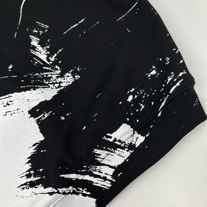 Maison margiela メゾンマルジェラ S50GU0151 20AW ブラック DIAGONAL PAINT EFFECT HOODIE ペンキロゴオーバーサイズプルオーバーパーカー トップス