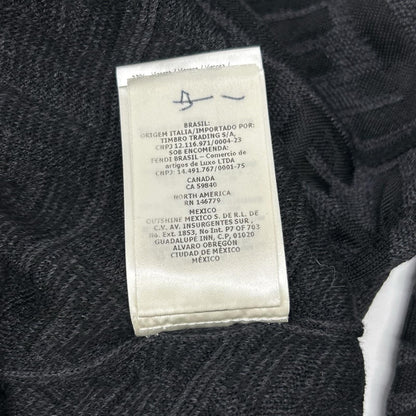 FENDI フェンディ FZX005 ALJX 23AW チャコール ウール ズッカ柄 FF クルーネックニット トップス