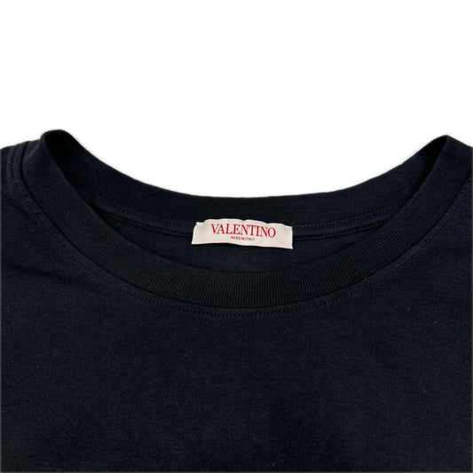VALENTINO ヴァレンティノ 5V3MG10V96P ブラック ロゴプリント Tシャツ トップス
