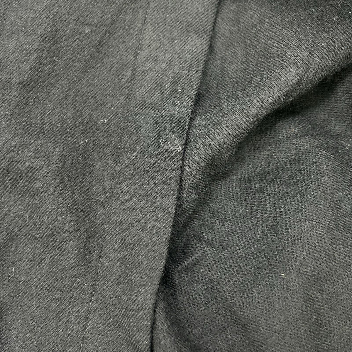 Yohji Yamamoto POUR HOMME ヨウジヤマモトプールオム HE-B44-507 22AW ブラック ウール100 プリーツ 比翼ロングシャツ トップス
