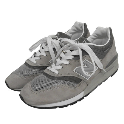 NEW BALANCE ニューバランス メッシュ×スエード 997 ローカットスニーカー シューズ メンズ グレー 28cm シューズ
