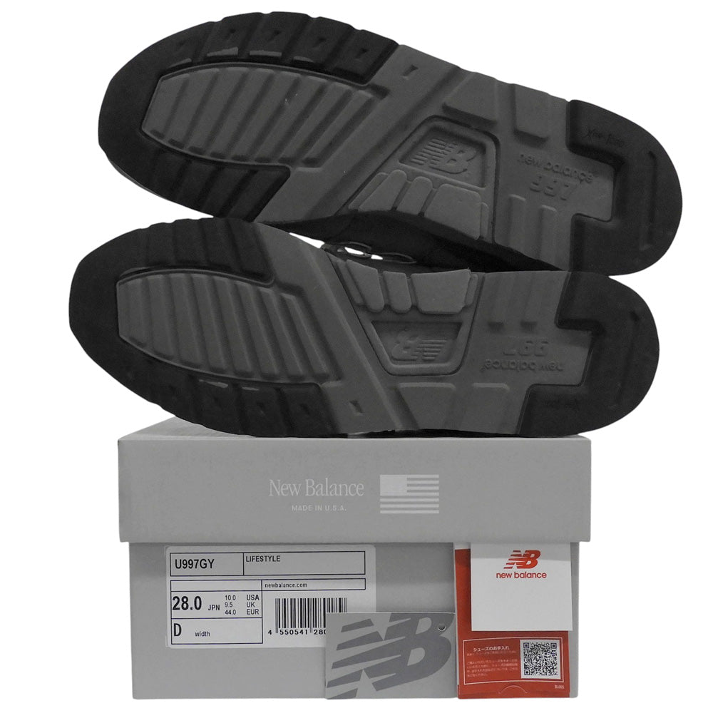 NEW BALANCE ニューバランス メッシュ×スエード 997 ローカットスニーカー シューズ メンズ グレー 28cm シューズ