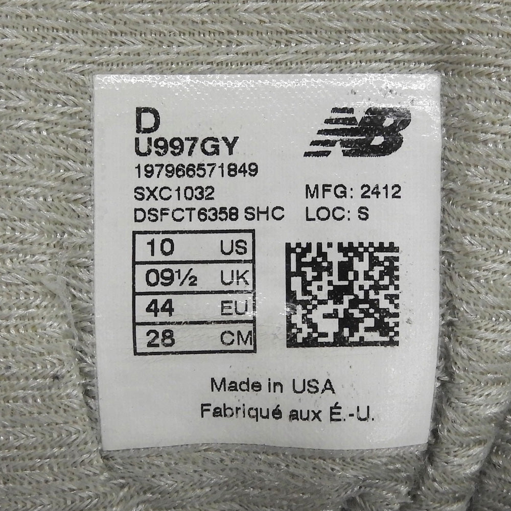 NEW BALANCE ニューバランス メッシュ×スエード 997 ローカットスニーカー シューズ メンズ グレー 28cm シューズ