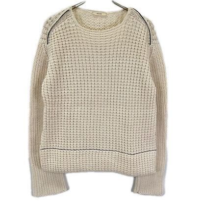 CELINE セリーヌ 2 3DS6/7718 フィービー期 コットン ロングスリーブ クロップドニット トップス