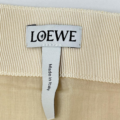 LOEWE ロエベ D2155210FA ベージュ リネン混 パッチワーク スカート スカート