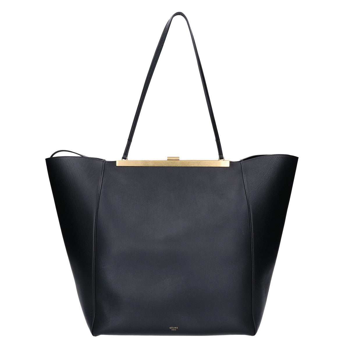 CELINE セリーヌ フィービー期 レザー カバクラスプ トートバッグ