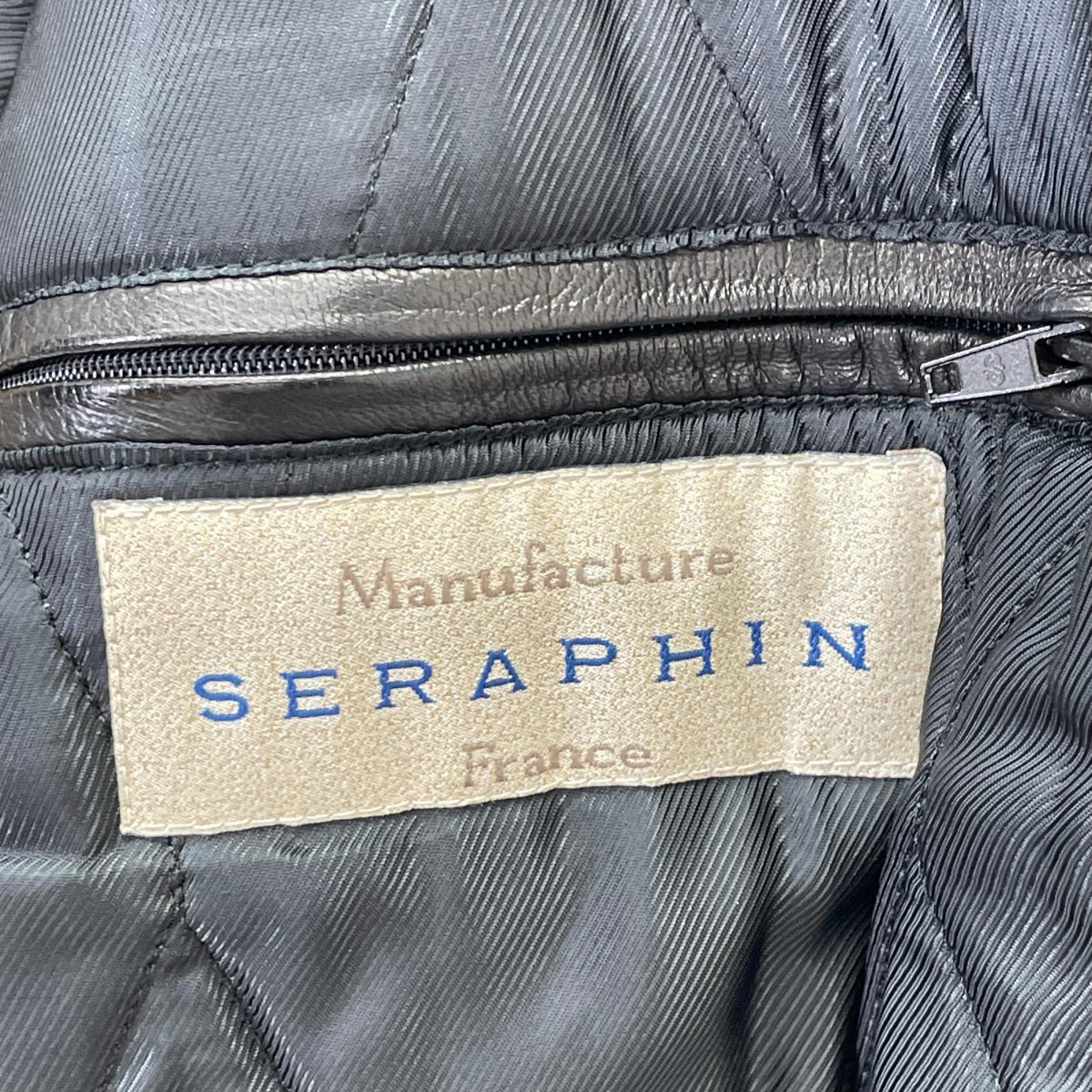 SERAPHIN セラファン ブラック ファーカラー カーコート コート