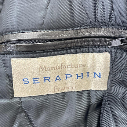 SERAPHIN セラファン ブラック ファーカラー カーコート コート