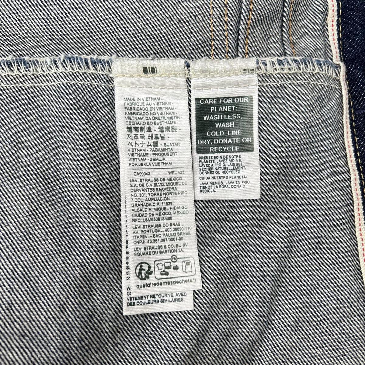 LEVI'S リーバイス A3174-0030 インディゴ コットン TYPE I トラッカージャケット セルビッジ ジャケット