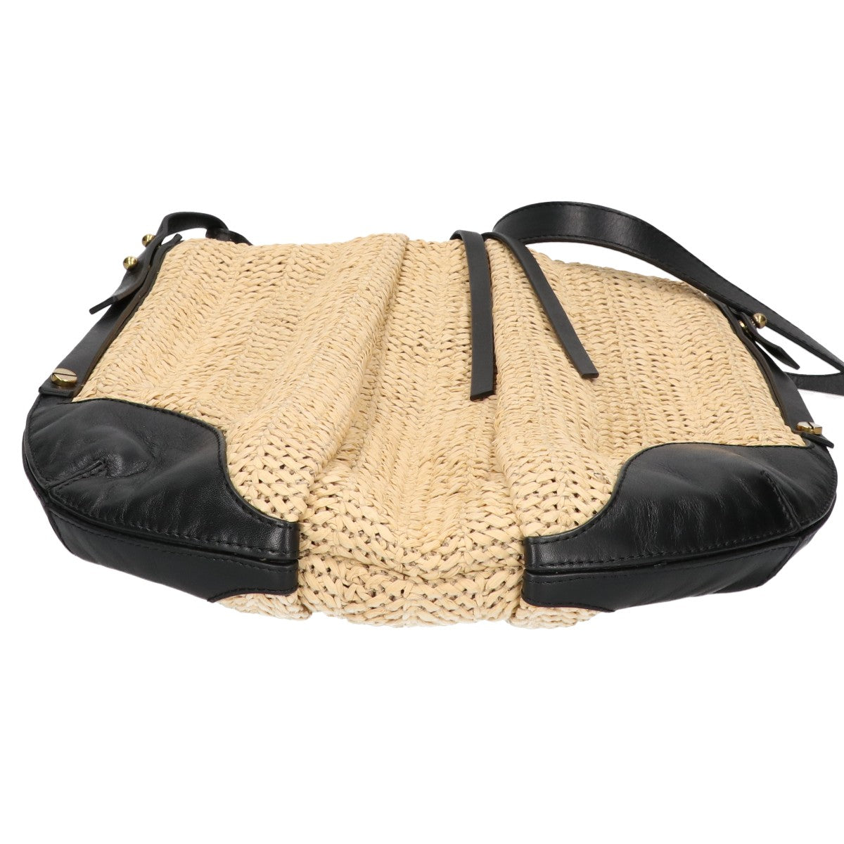 ISABEL MARANT イザベルマラン LECKY レザーｘラフィア ショルダーバッグ