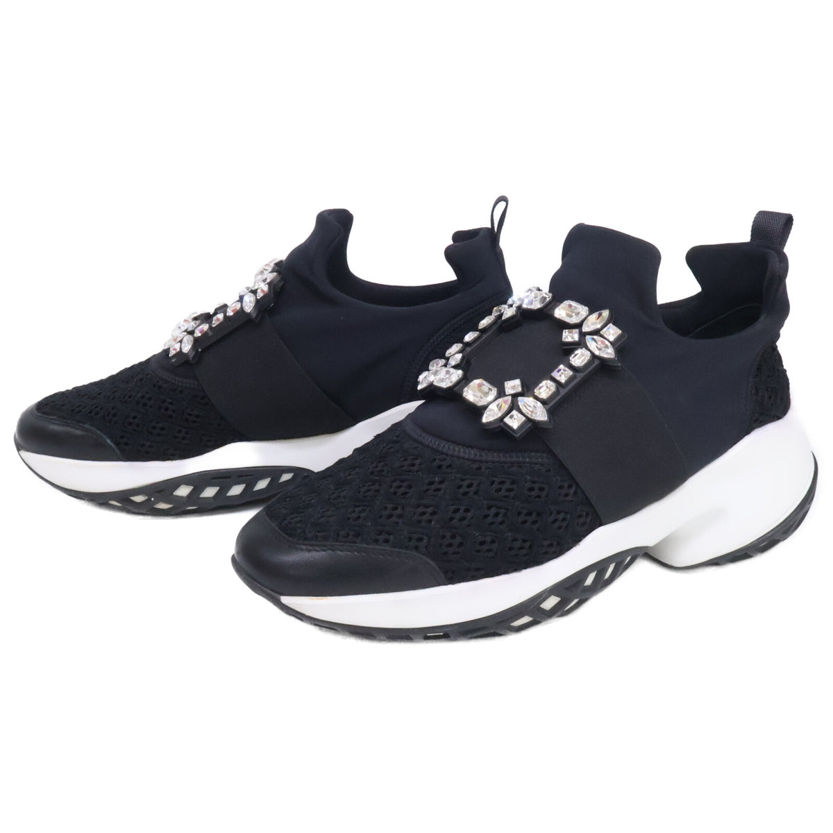 RogerVivier ロジェヴィヴィエ RVW50624180KOTB999 VIV' RUN ヴィヴ ラン ファブリック スニーカー シューズ