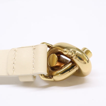 BOTTEGA VENETA ボッテガヴェネタ 【美品】ノットバックル ナロー ベルト