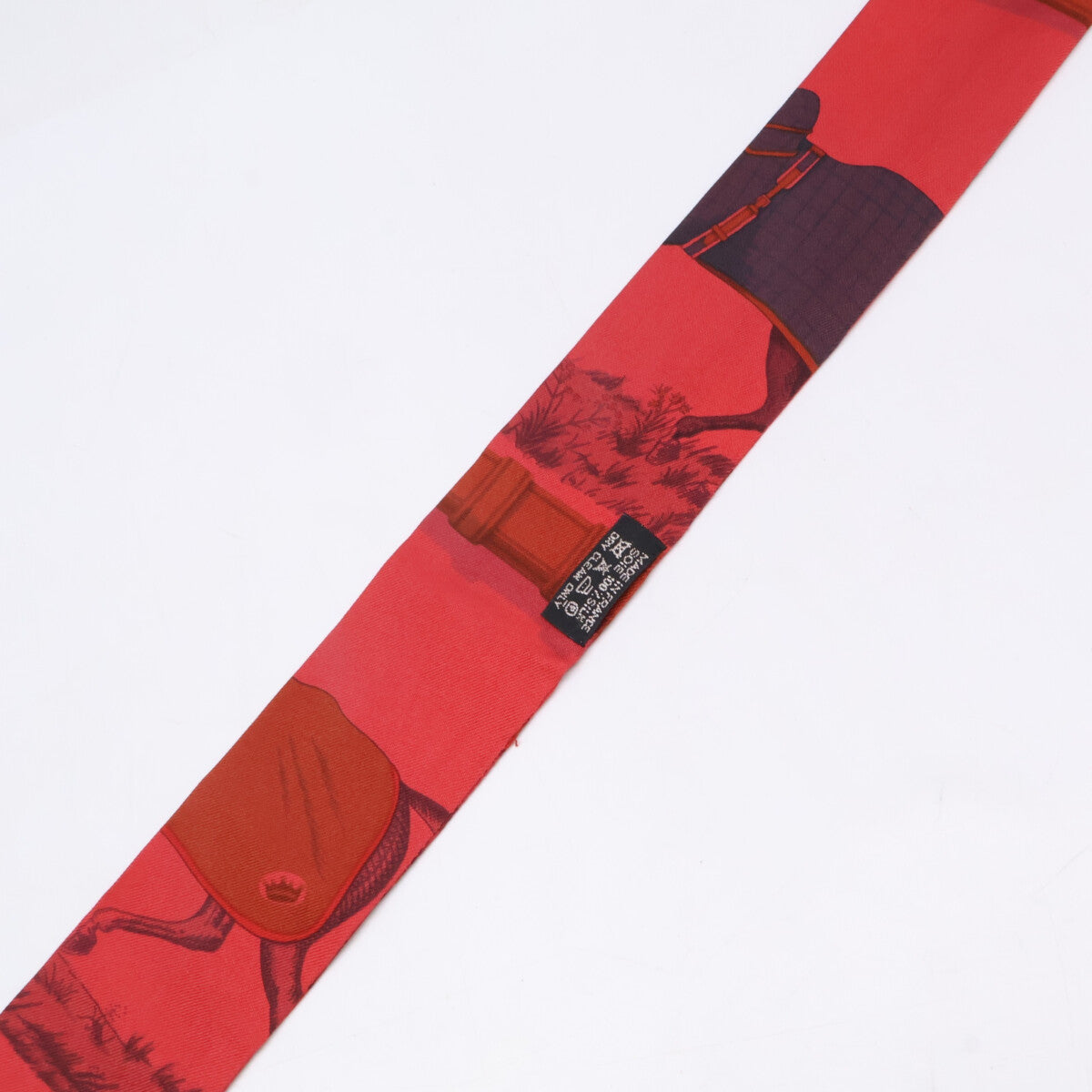 HERMES エルメス ロカバール ホースプリント シルク ツイリー スカーフ