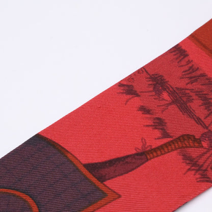 HERMES エルメス ロカバール ホースプリント シルク ツイリー スカーフ