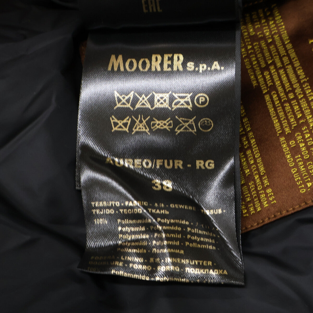 MOORER ムーレー 【美品/国内正規】AUREO/FUR-RG ファーカラー付 ダウン コート