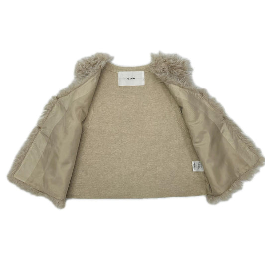 ADAWAS アダワズ ADWS-501-25 25AW ナチュラル SHAGGY FAUX-FUR VEST ファーベスト ベスト