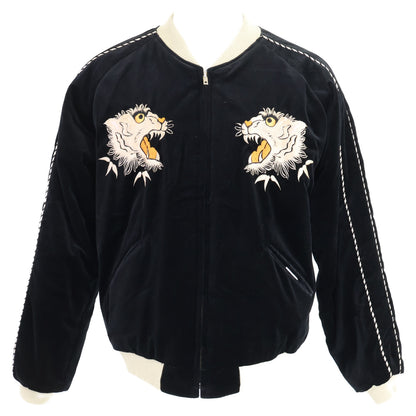 TAILOR TOYO テーラー東洋 【美品】TT15392-119 Mid 1950s Style Velveteen Souvenir Jacket WHITE TIGER×EAGLE 別珍xナイロン スカジャン ジャケット