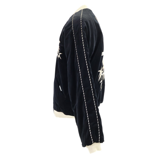 TAILOR TOYO テーラー東洋 【美品】TT15392-119 Mid 1950s Style Velveteen Souvenir Jacket WHITE TIGER×EAGLE 別珍xナイロン スカジャン ジャケット