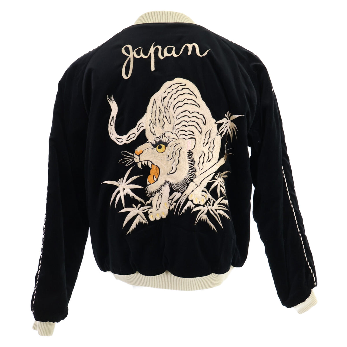 TAILOR TOYO テーラー東洋 【美品】TT15392-119 Mid 1950s Style Velveteen Souvenir Jacket WHITE TIGER×EAGLE 別珍xナイロン スカジャン ジャケット