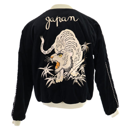 TAILOR TOYO テーラー東洋 【美品】TT15392-119 Mid 1950s Style Velveteen Souvenir Jacket WHITE TIGER×EAGLE 別珍xナイロン スカジャン ジャケット