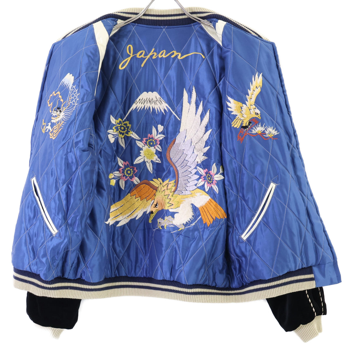 TAILOR TOYO テーラー東洋 【美品】TT15392-119 Mid 1950s Style Velveteen Souvenir Jacket WHITE TIGER×EAGLE 別珍xナイロン スカジャン ジャケット