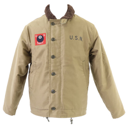 THE REAL MCCOY'S ザリアルマッコイズ 【美品】MJ25110 N-1 DECK JACKET (KHAKI) / 8TH BEACH BN. コットンコードクロス デッキジャケット ジャケット