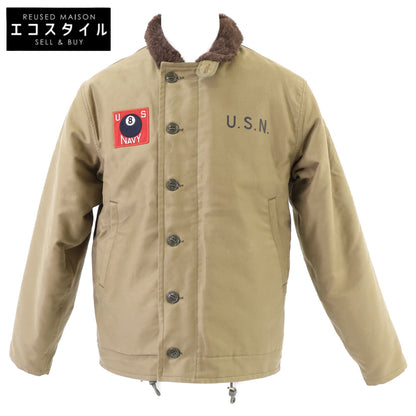 THE REAL MCCOY'S ザリアルマッコイズ 【美品】MJ25110 N-1 DECK JACKET (KHAKI) / 8TH BEACH BN. コットンコードクロス デッキジャケット ジャケット