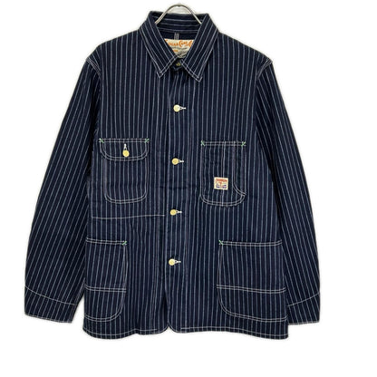 SUGAR CANE シュガーケーン SC15658 インディゴ 9oz. WABASH STRIPE WORK COAT/ウォバッシュストライプ ワークコート ジャケット