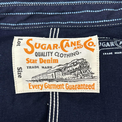 SUGAR CANE シュガーケーン SC15658 インディゴ 9oz. WABASH STRIPE WORK COAT/ウォバッシュストライプ ワークコート ジャケット