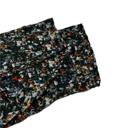 DRIES VAN NOTEN ドリスヴァンノッテン マルチカラー コットン クラウドプリント ロングスリーブ フロントシャーリングカットソーワンピース ワンピース
