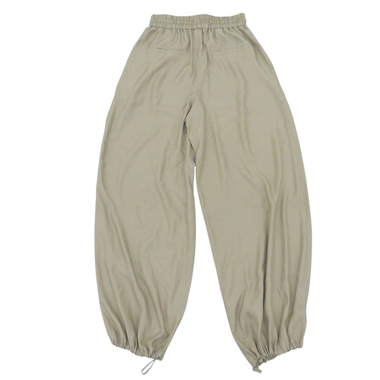 Deuxieme Classe ドゥーズィエムクラス 美品 キュプラ混 ドローストリング ワイドバルーンパンツ べージュ 38 26-030-560-3100 26SS ボトムス