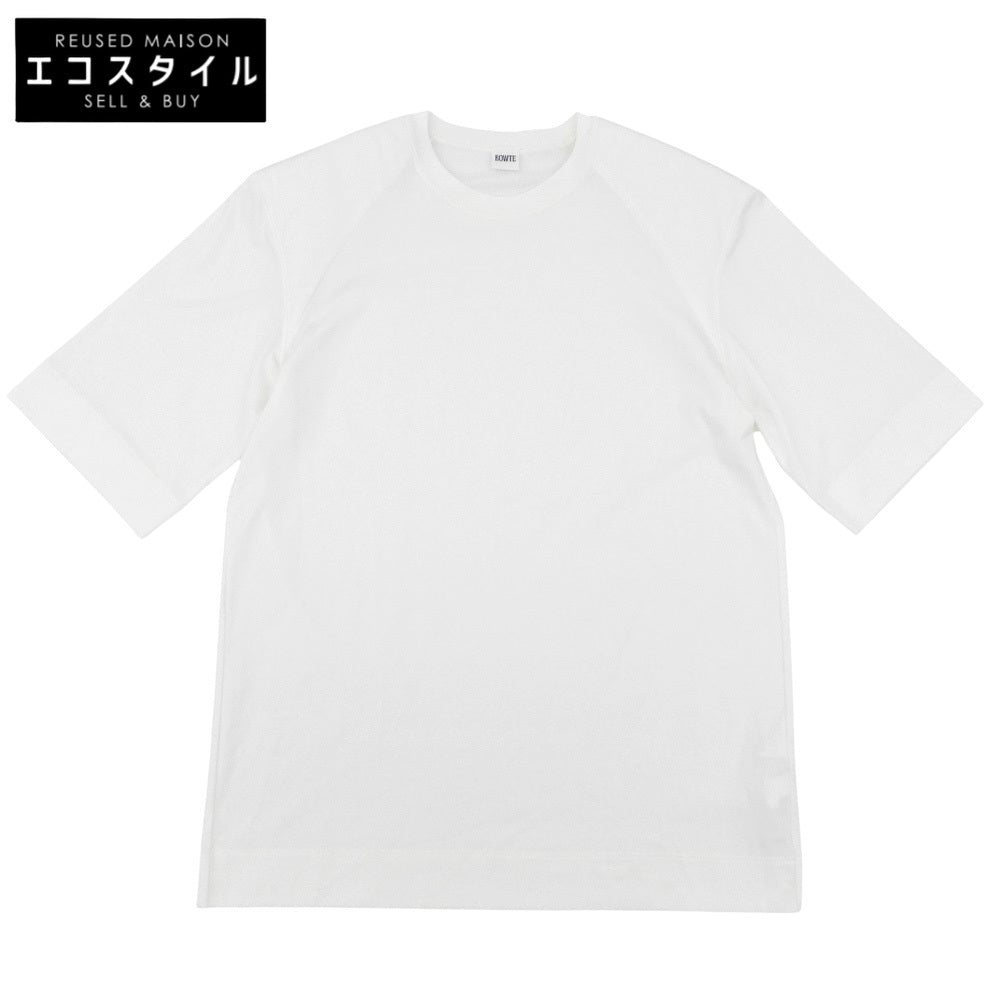 BOWTE バウト 美品 スーピマコットン PADDED SHOULDER T-SHIRT トップス レディース 白 ホワイト 252-02-0005 25AW トップス
