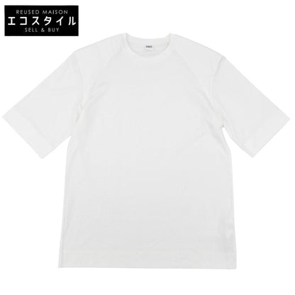 BOWTE バウト 美品 スーピマコットン PADDED SHOULDER T-SHIRT トップス レディース 白 ホワイト 252-02-0005 25AW トップス