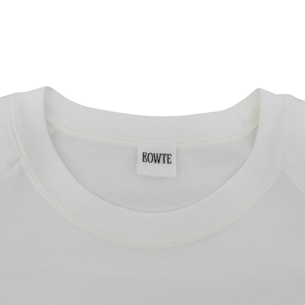 BOWTE バウト 美品 スーピマコットン PADDED SHOULDER T-SHIRT トップス レディース 白 ホワイト 252-02-0005 25AW トップス