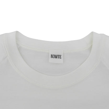 BOWTE バウト 美品 スーピマコットン PADDED SHOULDER T-SHIRT トップス レディース 白 ホワイト 252-02-0005 25AW トップス