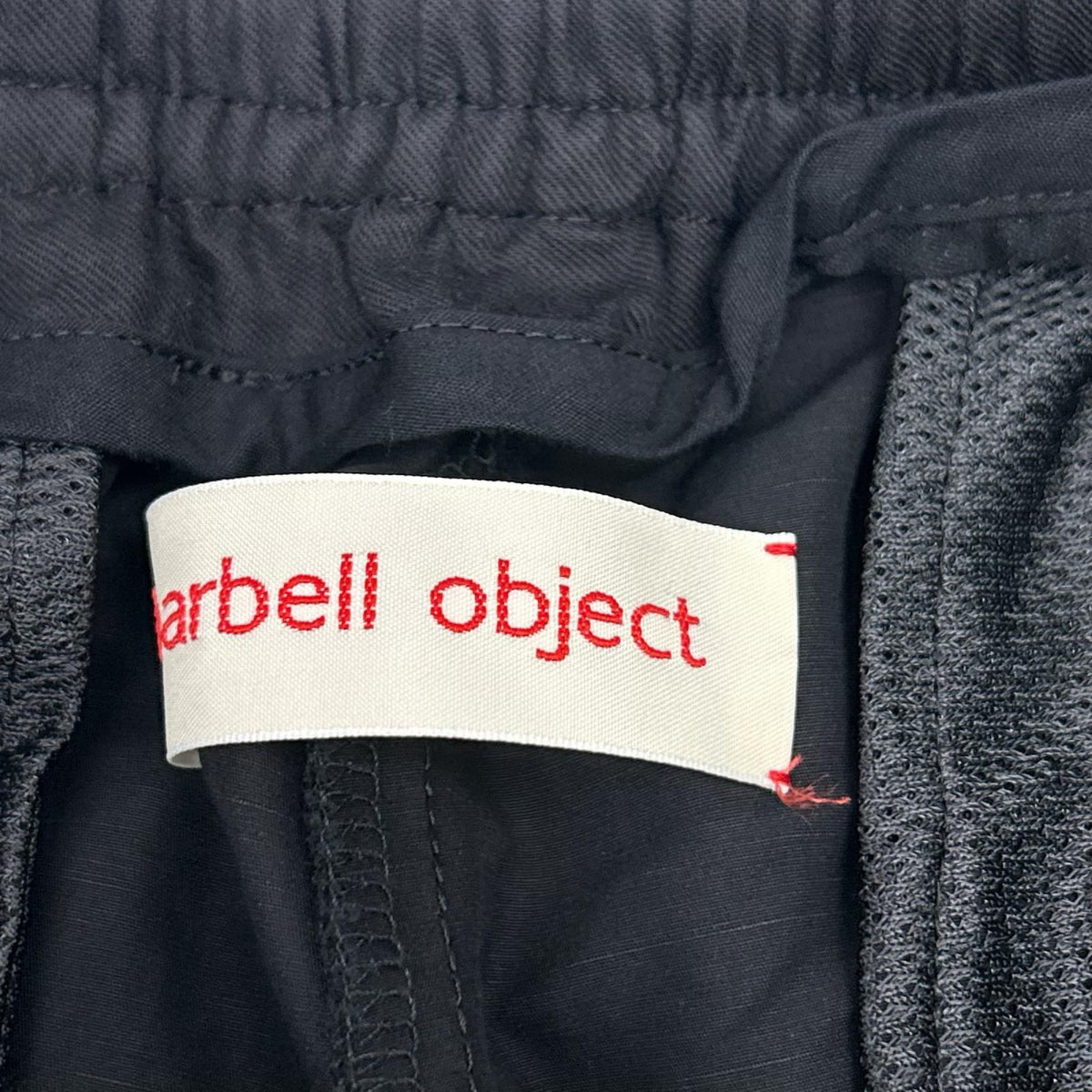 barbell object バーベルオブジェクト bo-06p08 ブラック sk pt サイドドローコード ワイドパンツ ボトムス
