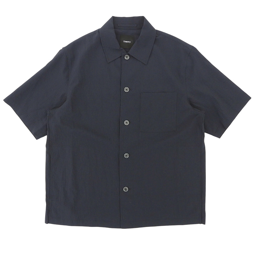 Theory セオリー 美品 半袖 ボタンシャツ トップス メンズ ネイビー M 02-5208000 25SS トップス