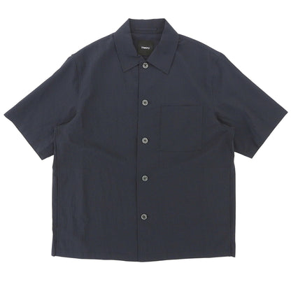 Theory セオリー 美品 半袖 ボタンシャツ トップス メンズ ネイビー M 02-5208000 25SS トップス