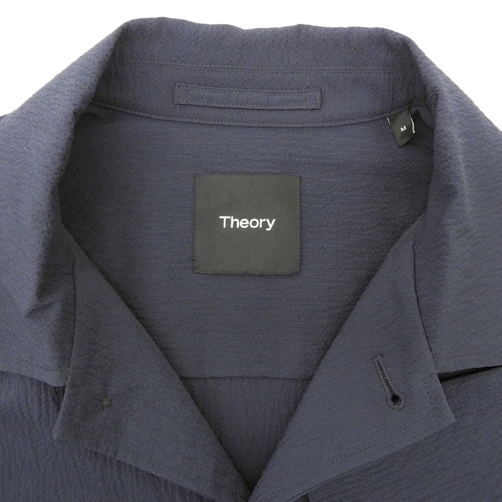 Theory セオリー 美品 半袖 ボタンシャツ トップス メンズ ネイビー M 02-5208000 25SS トップス