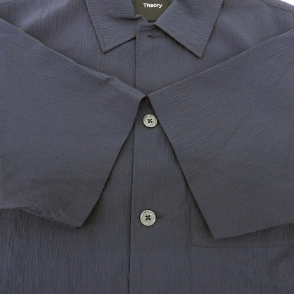 Theory セオリー 美品 半袖 ボタンシャツ トップス メンズ ネイビー M 02-5208000 25SS トップス
