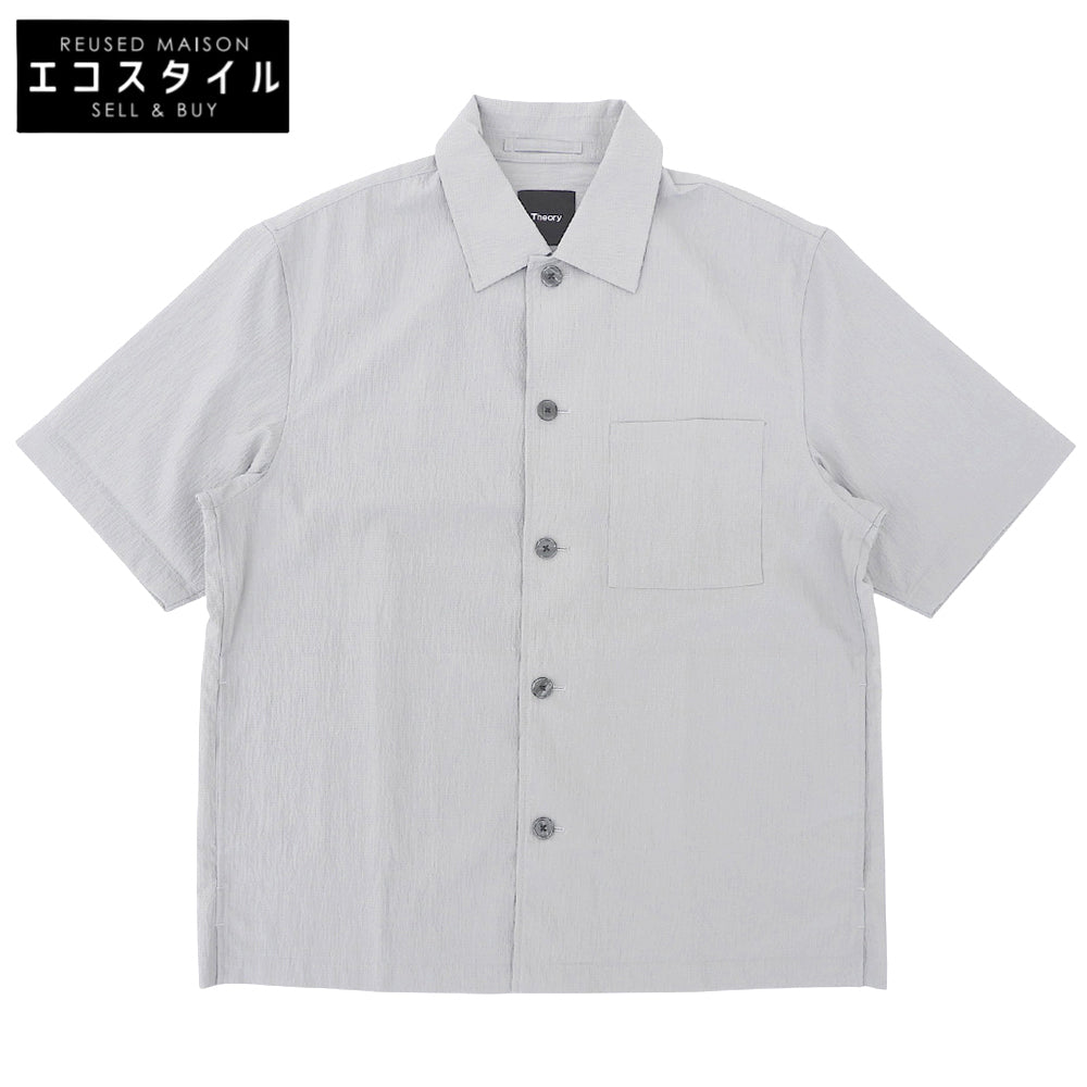 Theory セオリー 美品 半袖 ボタンシャツ トップス メンズ グレー M 02-5208000 25SS トップス