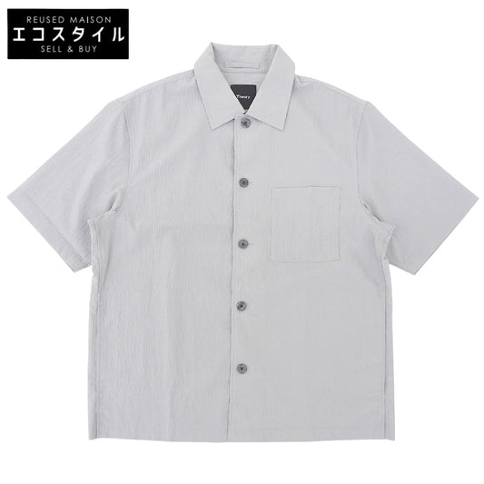 Theory セオリー 美品 半袖 ボタンシャツ トップス メンズ グレー M 02-5208000 25SS トップス