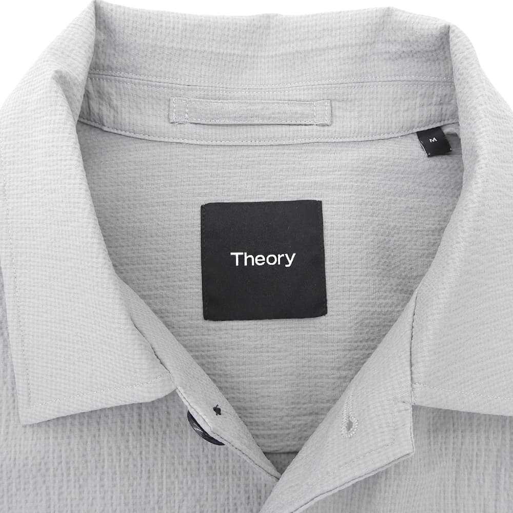 Theory セオリー 美品 半袖 ボタンシャツ トップス メンズ グレー M 02-5208000 25SS トップス