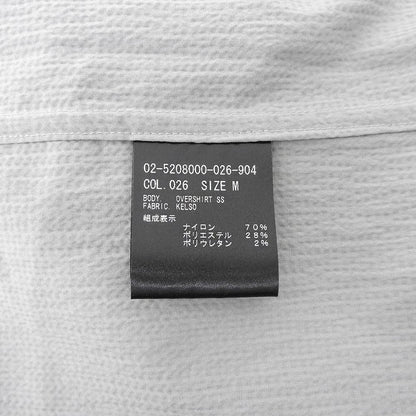 Theory セオリー 美品 半袖 ボタンシャツ トップス メンズ グレー M 02-5208000 25SS トップス