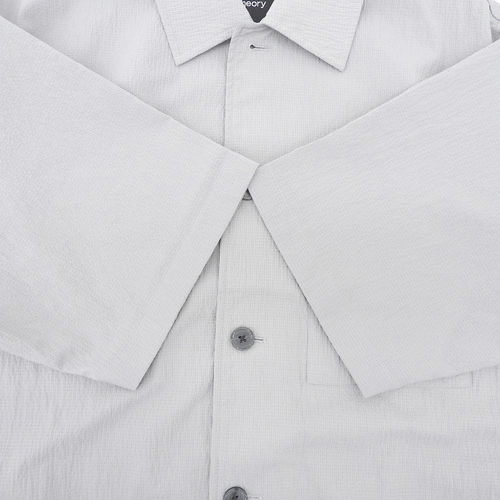 Theory セオリー 美品 半袖 ボタンシャツ トップス メンズ グレー M 02-5208000 25SS トップス
