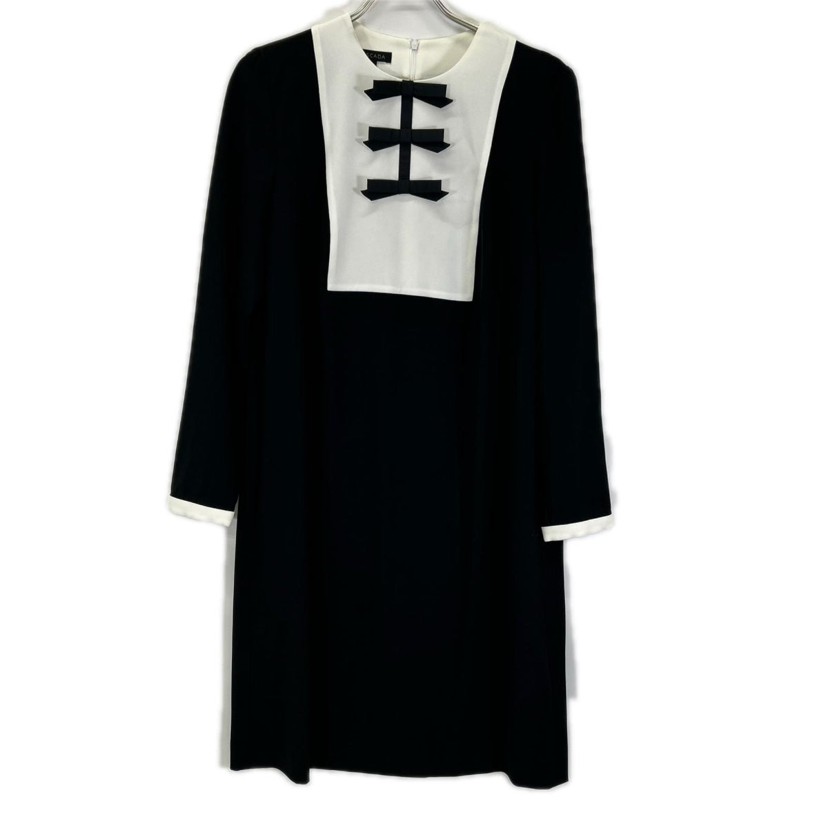 ESCADA エスカーダ 5027649 ブラック 長袖リボンワンピース ワンピース