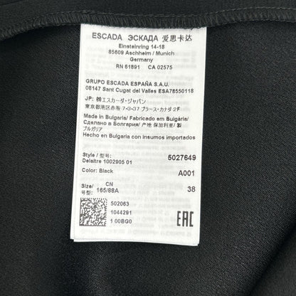 ESCADA エスカーダ 5027649 ブラック 長袖リボンワンピース ワンピース